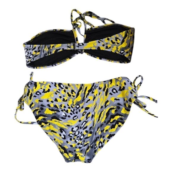 Twentyone Animal Print String Bikini 2pc Swimsuit Matching Bathing Suit Swimwear - Picture 2 of 10